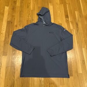 Good Good Golf Performance Hoodie Pullover Blue XL Stretch Athletic Hooded Shirt